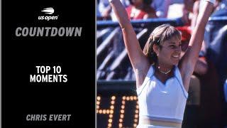 Chris Evert | Top 10 Moments | US Open