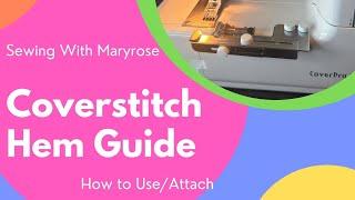 How to Use Your Janome Coverstitch Machine | Hemming Guide #sewingwithmaryrose