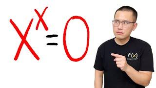 Is x^x=0 solvable?