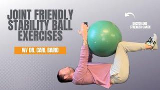 12 Joint Friendly Stability Ball Exercises For Adults