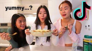 TikTok For You Page decides What We Eat For a Day! *VIRAL RECIPES*