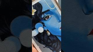 Most Beautiful Eyes #krishna #radhakrishna #krishnalove #painting #viralvideo