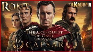 ROME: JULIUS CAESAR & The CONQUEST of GAUL  EPIC HISTORY【58-50 B.C.】 DOCUMENTARY [4K] AKADIMIA