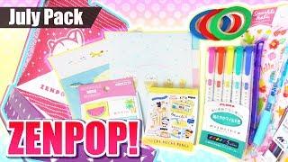 ZenPop Japan July 2019 Box Unboxing - A Box of Kawaii Characters Stationery from Japan!