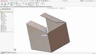 SOLIDWORKS - Mitered Edge Flanges on Non Parallel Edges