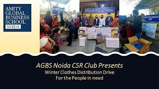 Winter Clothes Distribution Campaign by AGBS Noida Students