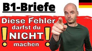 B1 Briefe | Die 10 häufigsten FEHLER | Telc DTZ Prüfung