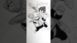 Vegeta VS Guldo Speed drawing Stick-man #drawing #anime #shorts