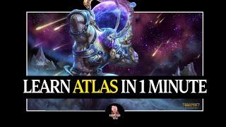 HOW TO PLAY ATLAS IN 1 MINUTE - QUICK SMITE GOD GUIDE