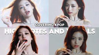 Covering kpop highnotes and vocals (VOICE REVEAL!!!) |@Slayblink