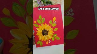 Easy sunflower painting #painting #shorts #diy