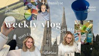 weekly vlog: dm Haul, Farbanalyse, Politik im Freundeskreis, Fenster putzen