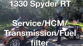 Can Am Spyder RT Service, HCM/Transmission Filter and Fuel filter Change