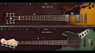 slap bass and guitar strum (ample sounds)