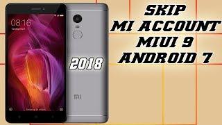 Solution For Skip Mi Account Lock Miui 9 Xiaomi Redmi Note 4