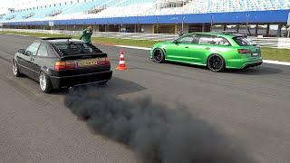 Volkswagen Corado 1.9 TDI DIESEL POWER (300HP) vs ABT Audi RS6 Avant C7