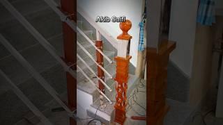 Stainless steel wooden Master piller installation shorts #youtube #shorts #akibsaifi #akib #saifi
