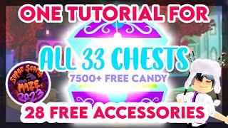 Royale High Halloween 2023 - How to Find EVERY Chest Location for 28 FREE Accessories & 7500+ Candy!