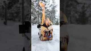  Perfect music  #forest #outdoors #survival #winter #fire #travel #bushcraft @metsaoutdoors