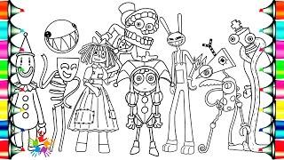 The Amazing Digital Circus NEW Coloring Pages / How To Color ALL Characters / NCS Music