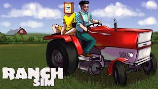 ПОДНЯЛИСЬ НА КОЛБАСЕ И КУПИЛИ ТРАКТОР ДЛЯ НАШИХ ПОЛЕЙ В RANCH SIMULATOR