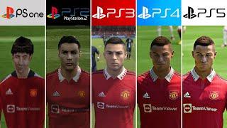 PS5 vs PS4 vs PS3 vs PS2 vs PS1 | FIFA – Grafik- und Gesichtervergleich (4k 60fps)