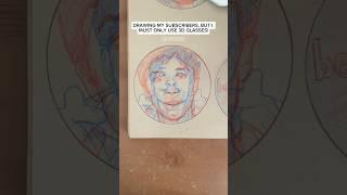 Drawing my Subscribers with 3D Glasses! #art #artist #draw #artchallenge #artwork