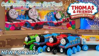 2024 Thomas & Friends Wooden Railway Celebration Engines Gift Set Unboxing & Review: Anniversary Set