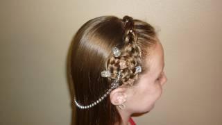 Princess Hairstyles, Braided Headband With Jewels