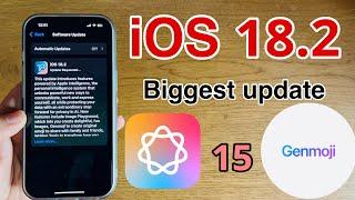 iOS 18.2 Biggest Update For iPhone 15:- Genmoji AI