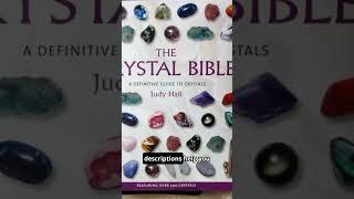 The Crystal Bible #CrystalHealing #JudyHall #SpiritualJourney #WellnessWisdom #witchcraft
