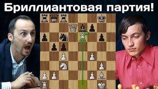  Анатолий Карпов ЖЕРТВУЕТ две ЛАДЬИ Топалову! Линарес 1994. Шахматы