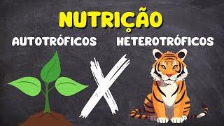 A DIFERENÇA entre seres  AUTÓTROFOS e seres  HETERÓTROFOS