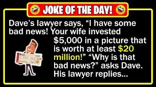  BEST JOKE OF THE DAY! - Dave, an art collector, receives a call from his lawyer... | Funny Jokes