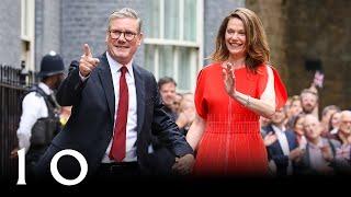 Prime Minister Keir Starmer's first speech on the steps of Downing Street