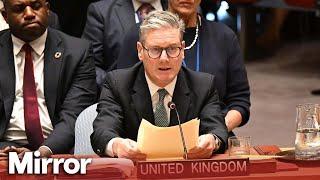 Keir Starmer attacks Vladimir Putin in UN speech