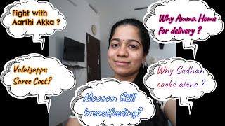 Replying to Comments | Why Sudhan cooks alone while inlaws stay downstairs | Aarthi Akka கூட சண்டை ?