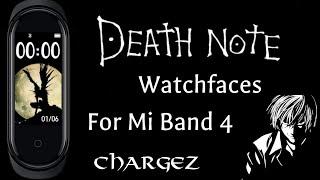 Death Note Watchfaces For Mi Band 4