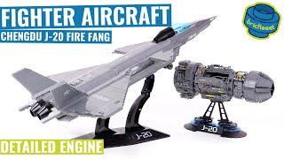 Great Brick Built Aircraft Fighter J-20 Fire Fang - Qman 23011 (Speed Build Review)