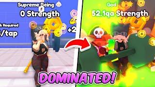 I DOMINATED Arm Wrestling Simulator... & Got Really STRONG! (Roblox)