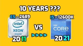 i5 12600k vs Xeon E5 2689 - 10 Years Difference!