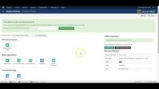 Joomla 3: Intro to Akeeba Backup