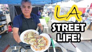 What LOS ANGELES STREET FOOD Looks Like! El Gato Night Market Tour!