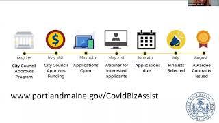Small Business COVID-19 Relief Programs Webinar, May 21 2020