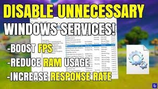 Disable Unnecessary Windows Services for 128% Faster Gaming Performance (UPDATED!)