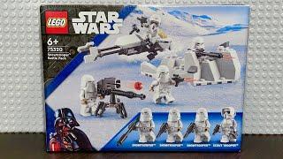 Обзор на LEGO Star Wars 75320 Боевой набор снежных пехотинцев