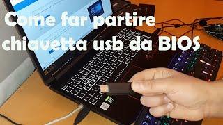 Come far partire una Chiavetta USB da Bios