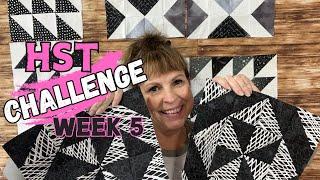 Half Square Triangle Quilt Challenge Week 5 - The Pinwheel Block