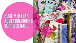 HUGE mid year ADULT COLOURING SUPPLIES HAUL!!! | Books & supplies