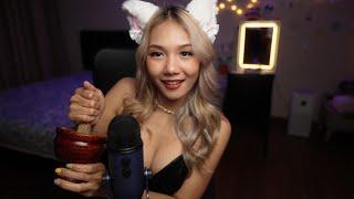 ASMR Nail Tapping, Scratching, Liquid Shaking Sounds, Knocking, Gaming Triggers 